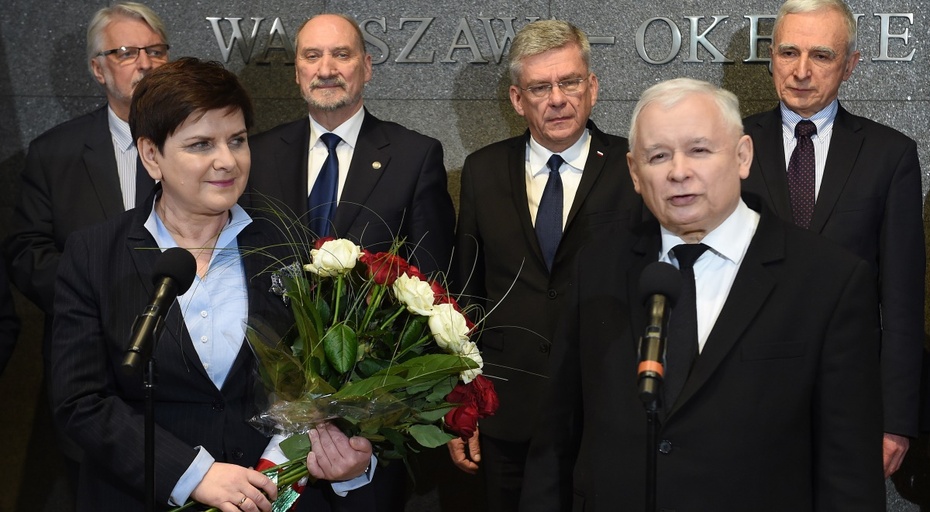 Beata Szydło i Jarosław Kaczyński. Fot. PAP