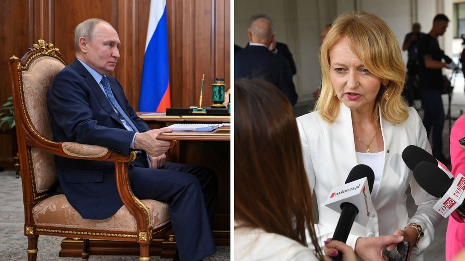 Małgorzata Zych nazwała Władimira Putina zbrodniarzem wojennym. Fot. PAP/EPA