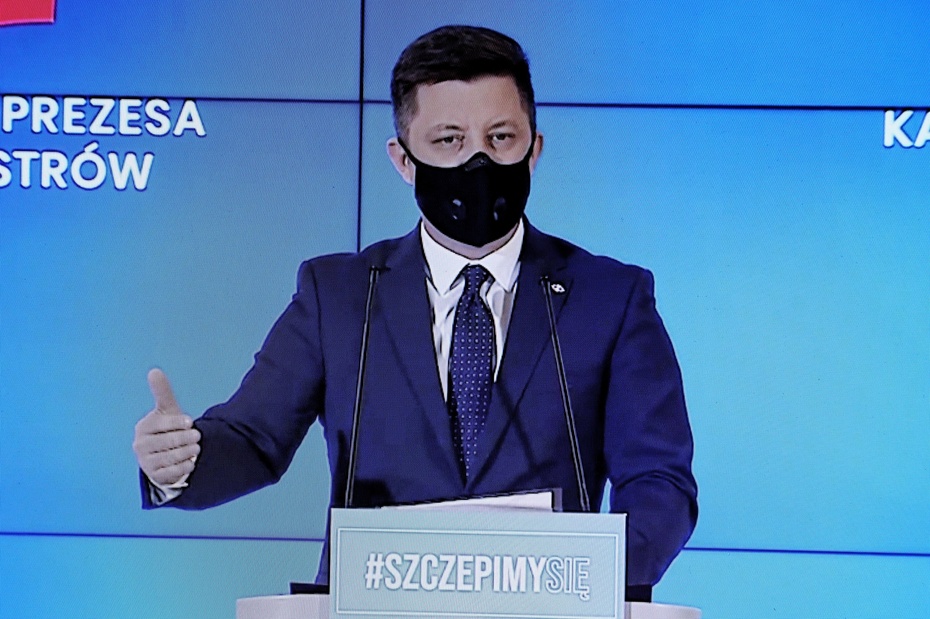 Michał Dworczyk i Adam Niedzielski poinformowali o kontroli na WUM. Fot. PAP/Rafał Guz