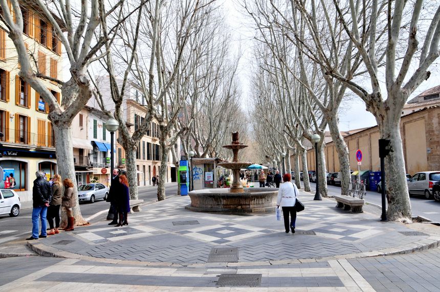 La Rambla w Palma di Mallorca