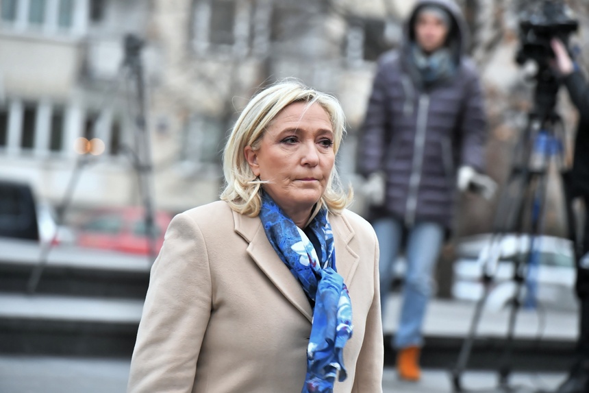 Marine Le Pen odwiedziła Warszawę i spotkała się z politykami PiS. Fot. PAP