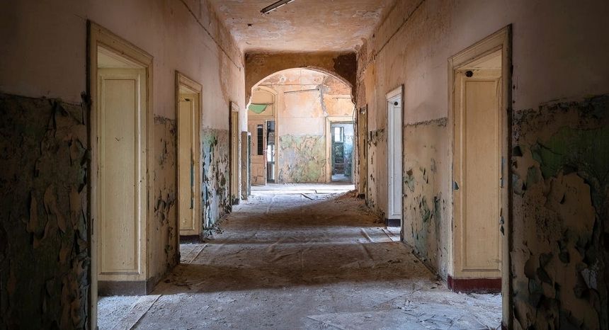 Opuszczone niemieckie sanatorium.