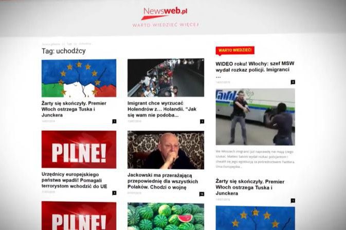 Screen portalu "newsweb.pl". Fot. TVN24