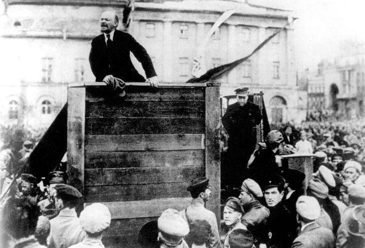 rewolucjonista-agent tow. Lenin w akcji. / Fot. Google