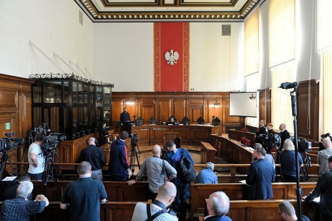 Sędzia Lidia Jedynak na sali Sądu Okręgowego w Gdańsku