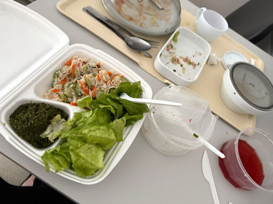 Wegański posiłek ze szpitala publicznego w Polsce