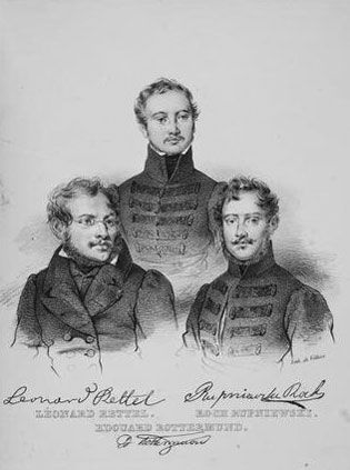 Leonard Rettel i Roch Rupniewski oraz Edward Rottermund, brat Walerego