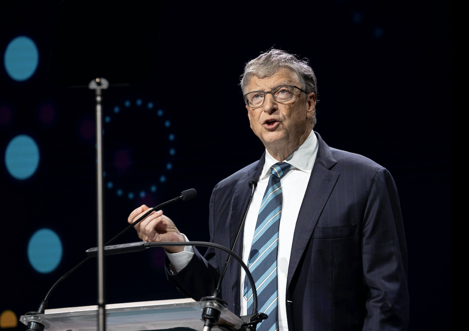 n/z: Bill Gates podczas konferencji w Dakarze. fot. EPA/JEROME FAVRE Dostawca: PAP/EPA.