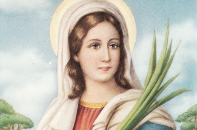 Święta Łucja z tzw. obrazka, fot. Wikipedia.
