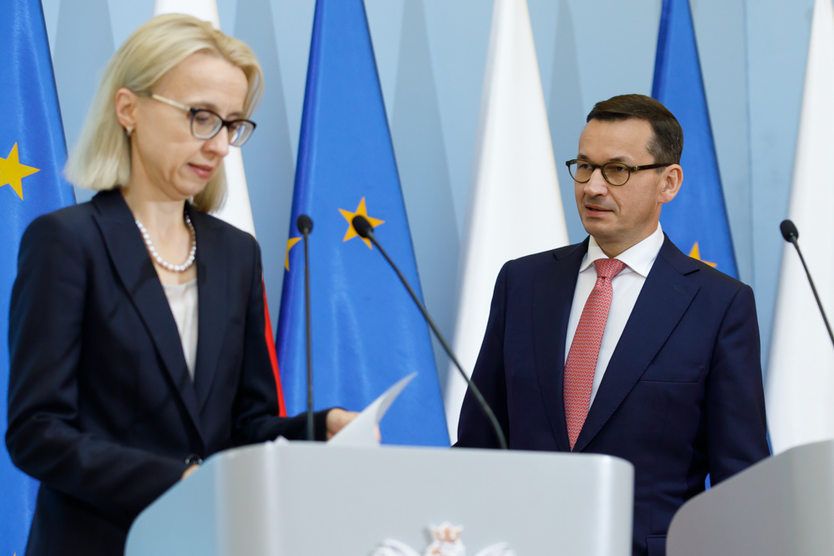 Teresa Czerwińska - minister finansów - i premier Mateusz Morawiecki. Fot. Flickr/KPRM