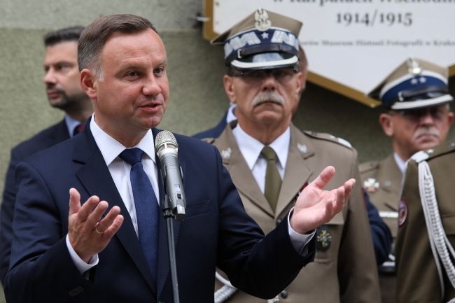 Prezydent Duda krytycznie o noweli ordynacji do PE. Fot. PAP/Jacek Bednarczyk