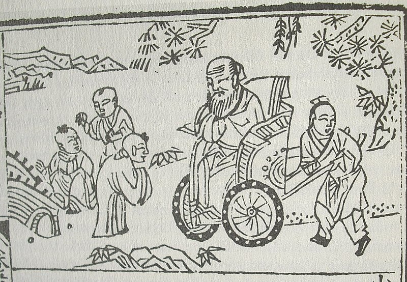 Konfucjusz i dzieci (rycina z 1680 roku)