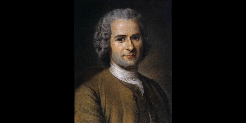 Portret J.J. Rousseau pędzla Maurice'a Quentin de La Tour  (1704–1788), 1753
