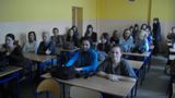 Uczennice ZSP nr 2 w Inowrocławiu podczas wykładu o Rotmistrzu.