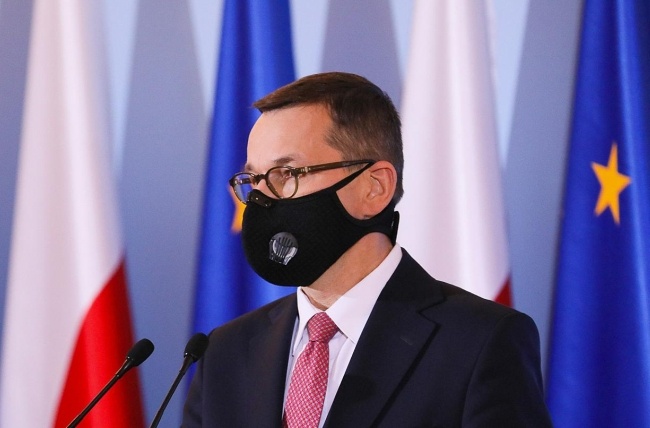 Premier Mateusz Morawiecki zapowiada kolejne obostrzenia, fot. KPRM