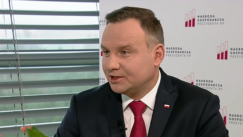 Prezydent Andrzej Duda udzielił wywiadu TVP, fot. PAP wideo