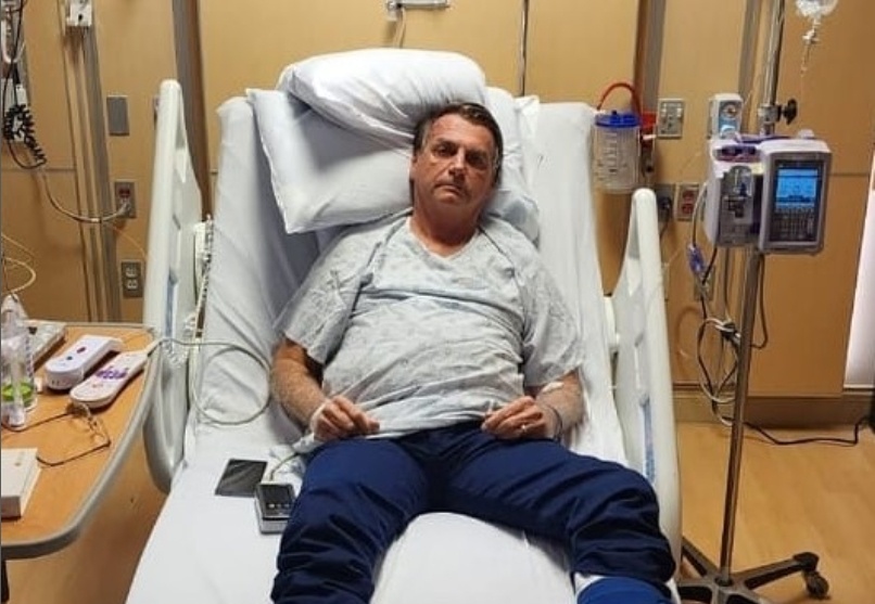 Jair Bolsonar pokazał zdjęcia ze szpitala. Fot. Instagram