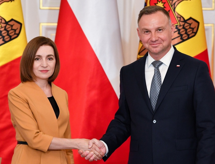 Wizyta prezydent Mołdawii w Polsce. Duda złożył gratulacje Mai Sandu