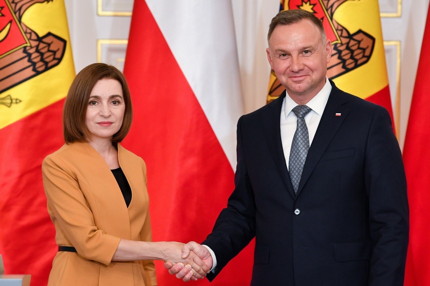 W czwartek prezydent Mołdawii przebywa z wizytą w Warszawie, gdzie spotkała się m.in z prezydentem Andrzejem Dudą. Źródło: PAP/Radek Pietruszka