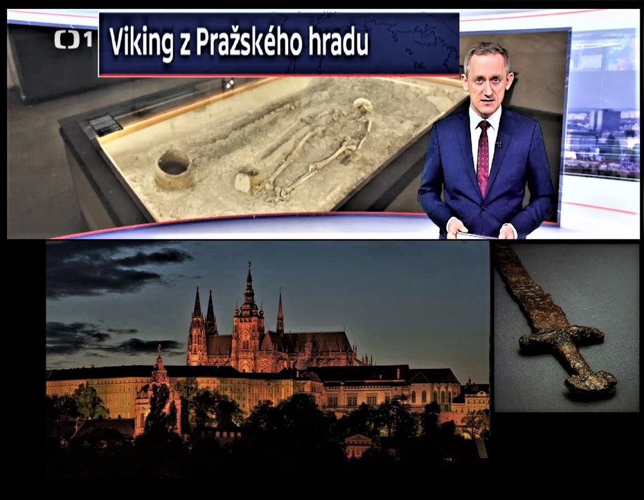 W grobie władcy z IX wieku na Praskim Hradzie został pochowny Duńczyk. Fot. Czeska Telewizja