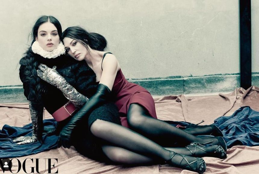 Monica Bellucci i córka Deva Cassel w "Vogue". Fot. Instagram/Vogue
