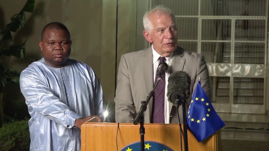 Szef spraw zagranicznych UE Josep Borrell odwiedził Niamey na początku lipca. Fot. Europe.eu