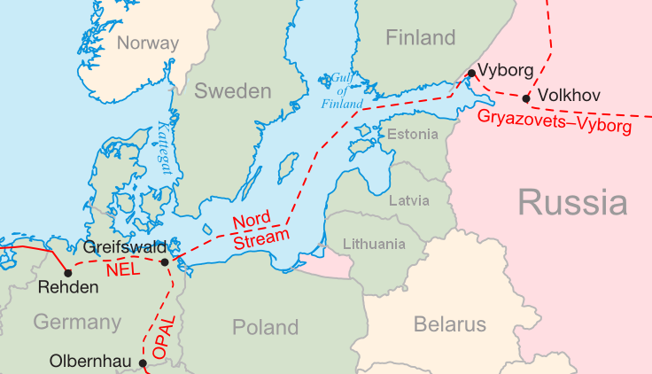 Gazociąg Nord Stream. Fot. Wikipedia/ Samuel Bailey (sam.bailus@gmail.com)