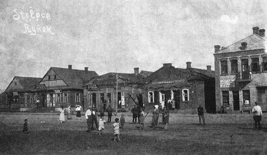 Rynek w Stołpcach, lata 20. XX wieku. Fot. NAC