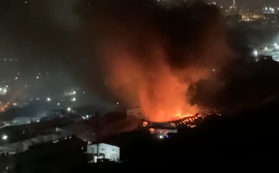 Pożar we Władywostoku, fot. YouTube/VL.ru