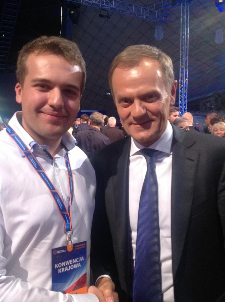 Marek Materek i Donald Tusk(po prawej:)