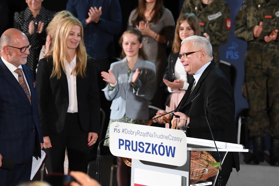 Lider PiS Jarosław Kaczyński. Fot. PAP/Andrzej Lange
