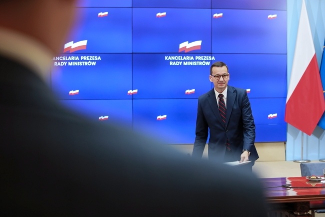 Premier Mateusz Morawiecki powiedział, że rekonstrukcja rządu ma doprowadzić do tego, aby zarządzanie było jeszcze sprawniejsze. Fot. PAP/Leszek Szymański