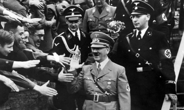 Adolf Hitler gets an ecstatic reception at the Olympic Stadium, Berlin, on 1 May 1939. ‘From my perspective I do not see a focus on the Nazi ideology as “political correctness”: I see it as political clarity of vision,’ writes Roger Wilson. Photograph: Ma