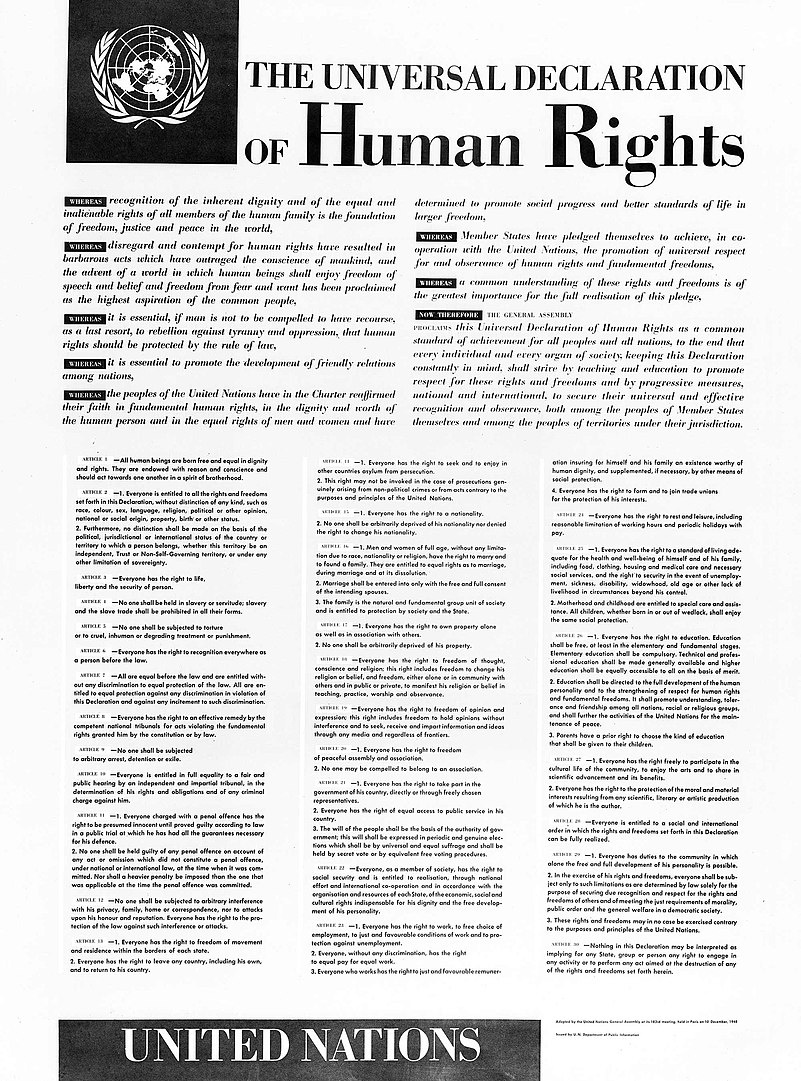 Powszechna deklaracja praw człowieka, 1948