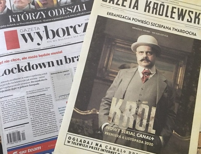 „Tak brżydko bujać to nie nas, panowie Żydzi”. O twardochowym Królu w C+ raz jeszcze.