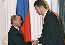 Putin z Prochorowem, 2011.
