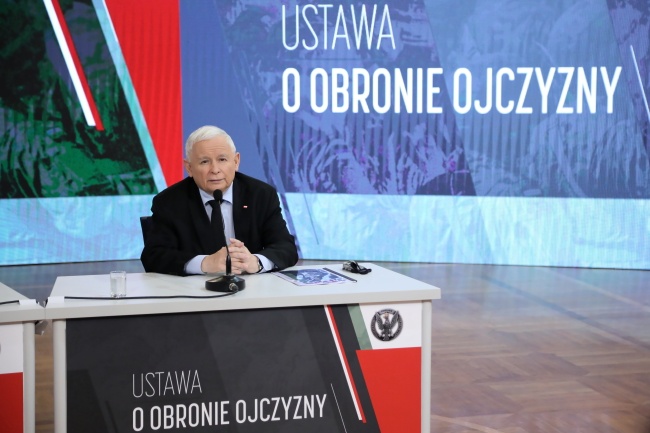 Jarosław Kaczyński. Fot. PAP/Wojciech Olkuśnik