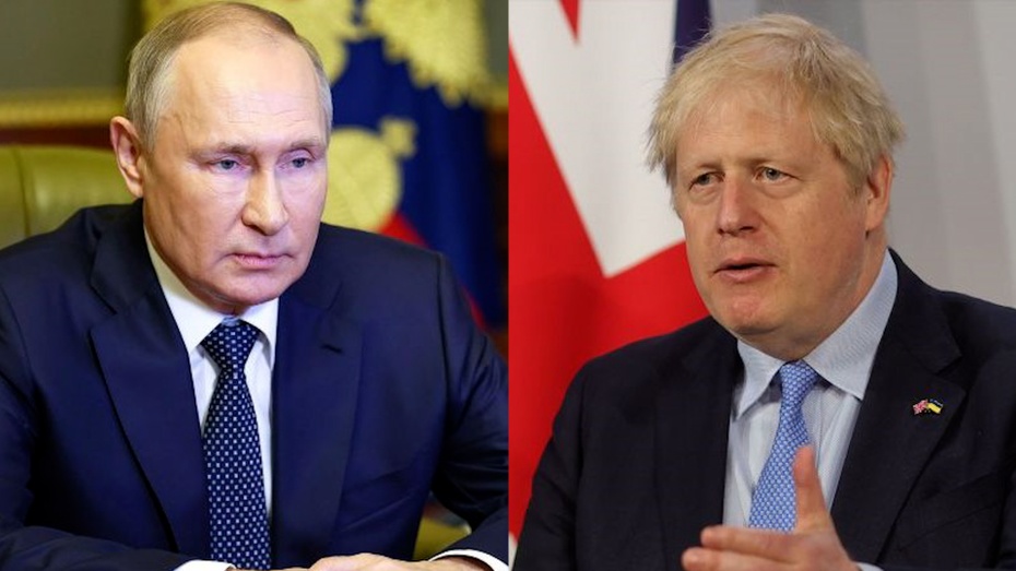 Władimir Putin i Boris Johnson.