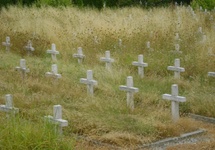 Fragment cmentarza żołnierzy polskich w Bolonii (San Lazzaro di Savena) 14 VIII 2013 r. Foto: Robert Pieńkowski