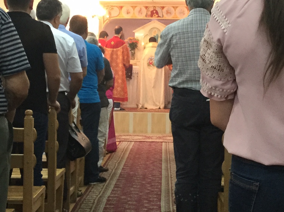 Msza w rycie ormiańsko - katolickim, Rrywań, 2 września 2018. fot. autor.