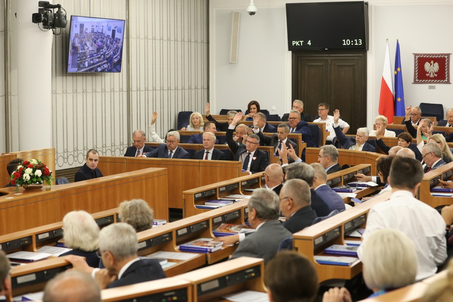 n/z: Posiedzenie Senatu. fot. PAP/Rafał Guz