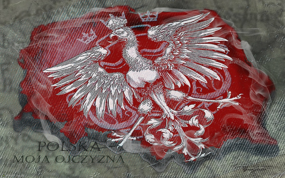 flaga z *Polska moja Ojczyzna*