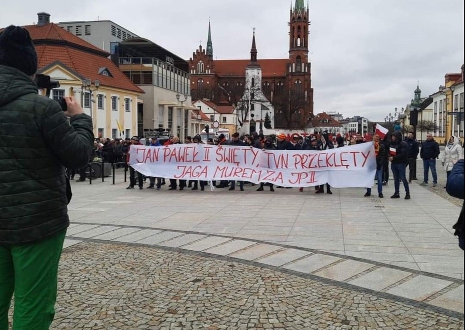 Marsz papieski w Białymstoku. Fot. Twitter/Sebastian Łukaszewicz