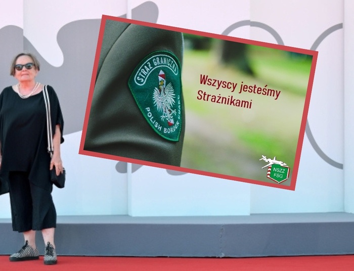 Związkowcy Straży Granicznej reagują ws. filmu Holland. "Tylko świnie siedzą w kinie"