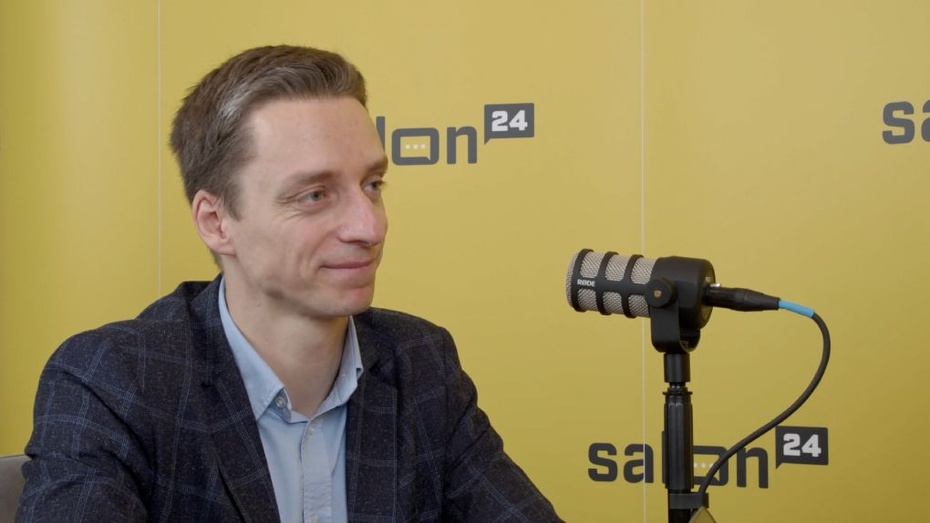 Łukasz Mickiewicz w studiu Salon24.pl