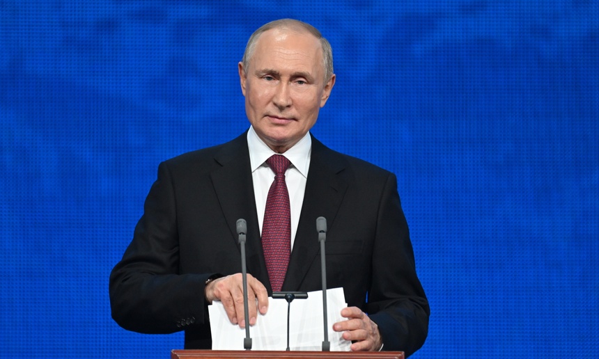 Władimir Putin ogłosił częściową mobilizację w Rosji. (fot. PAP/EPA)