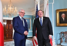 Jacek Czaputowicz podczas spotkania z sekretarzem stanu USA Mikiem Pompeo.fot. Flickr/U.S. Department of State