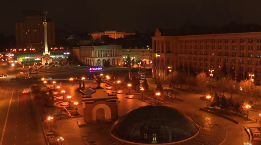 Plac Niepodległości w Kijowie.