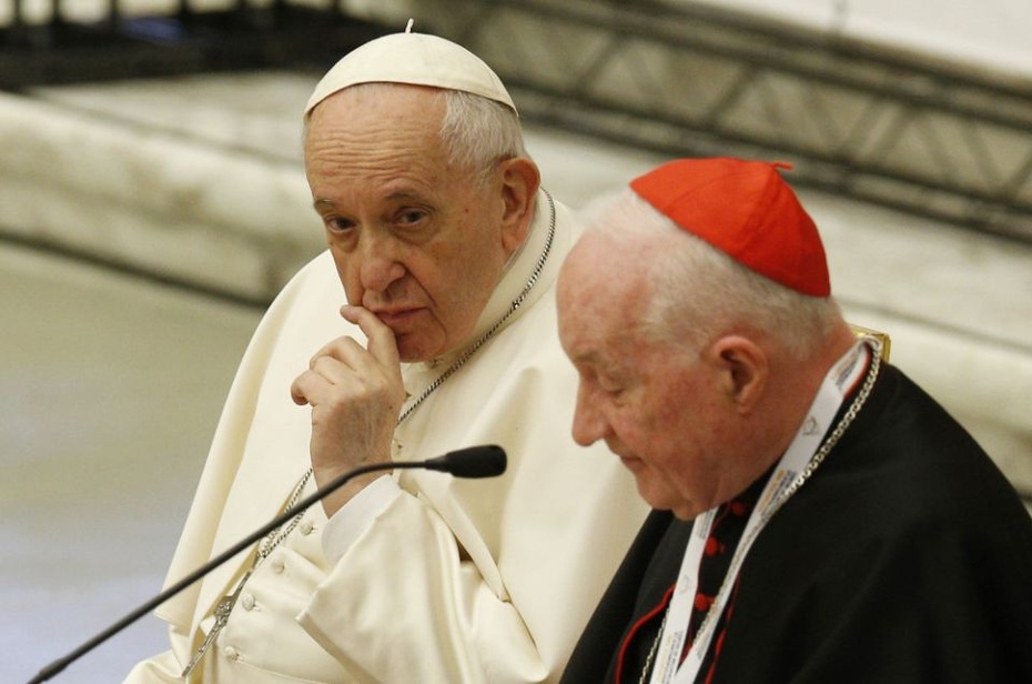 Papież Franciszek i kard. Marc Ouellet, fot. CNS/Paul Haring