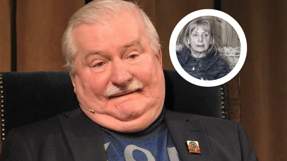 Lech Wałęsa (L), Maria Kiszczak (P) (fot. PAP)